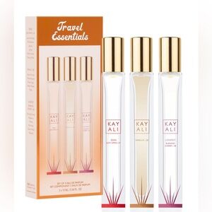 Huda beauty Kayali fragrance travel set